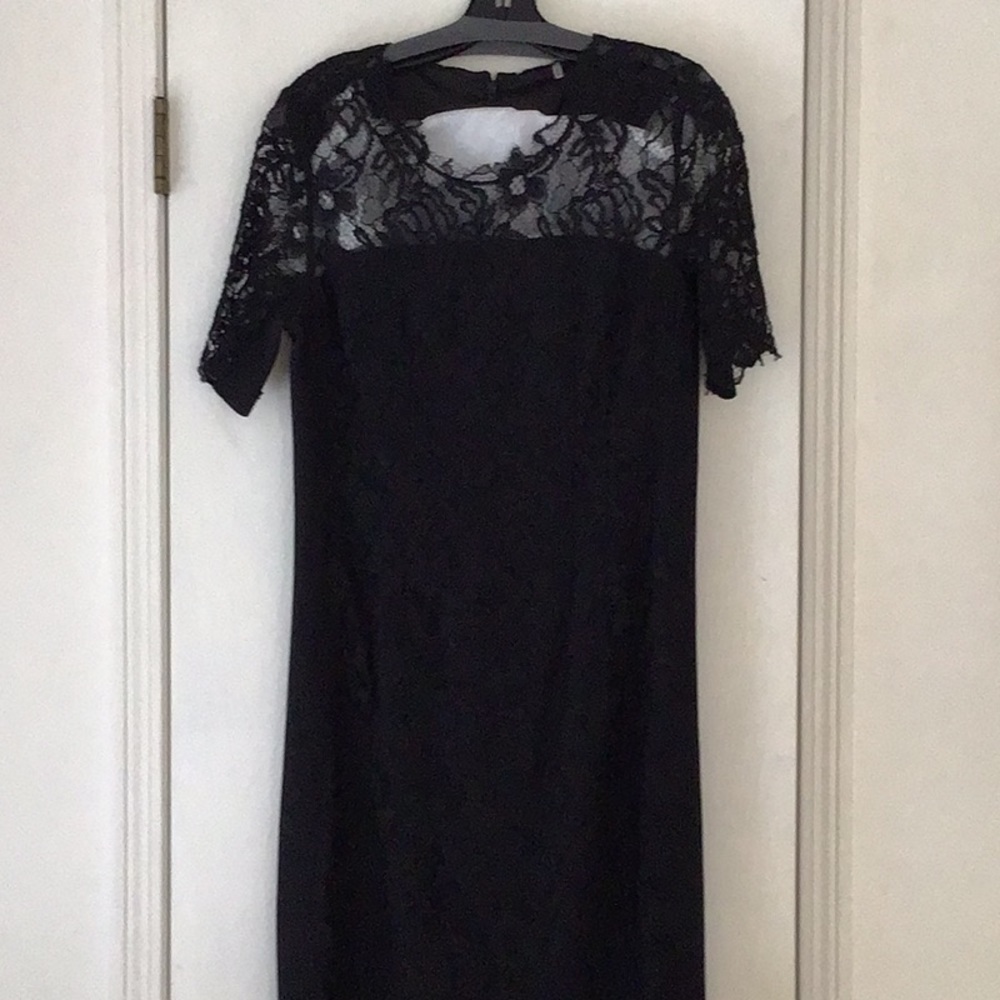 Eli Tahari black lace dress size 10